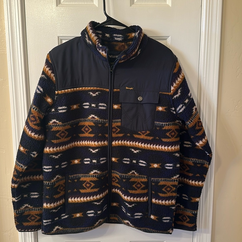 Boys XXL wrangler fleece jacket, zipper front